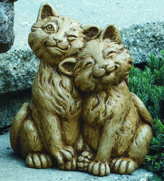 Playmates Cats Garden Sculpture Couple
